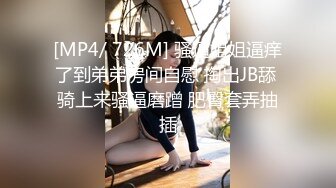 [MP4/ 726M] 骚逼姐姐逼痒了到弟弟房间自慰 掏出JB舔 骑上来骚逼磨蹭 肥臀套弄抽插