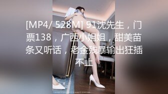 [MP4/ 528M] 91沈先生，门票138，广西小姐姐，甜美苗条又听话，老金残暴输出狂插不止